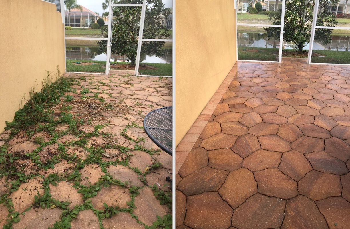 brick paver cleaning and sealing